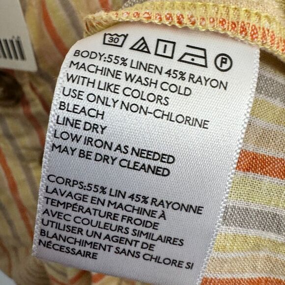 Urban Outfitters Linen Blend Button Down Stripe Billie Romper - Picture 5 of 11